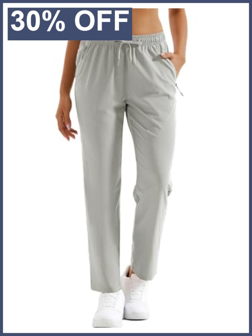 Women's Hiking Pants Lightweight Quick Dry UPF 50 Water Resistant Zip Pockets